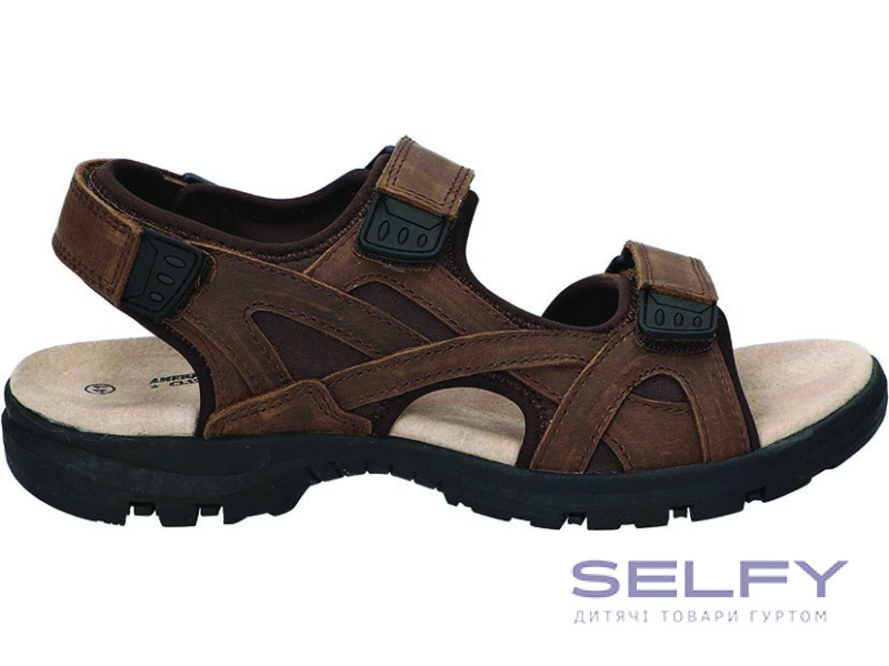 Босоножки кожаные мужские American Club RL 185 коричневый 41-46, Фото 1