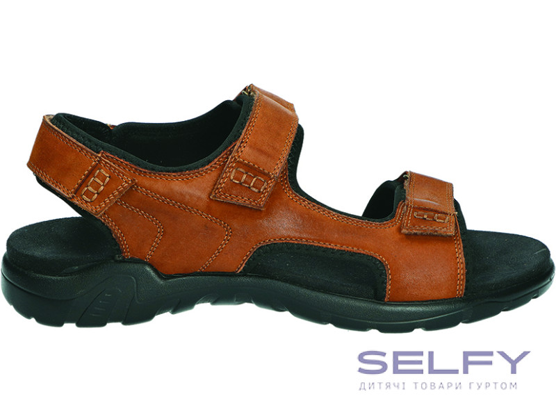 Босоножки кожаные мужские American Club CY 148 коричневый 41-45, Фото 1