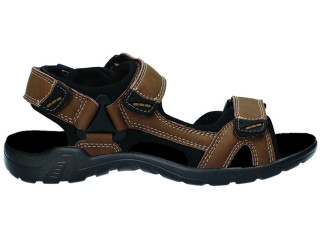 Босоножки кожаные мужские American ClubCY 194 коричневый 40-43