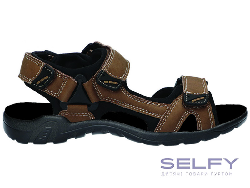 Босоніжки шкіряні чоловічі American ClubCY 194 коричневий 40-43, Фото 1