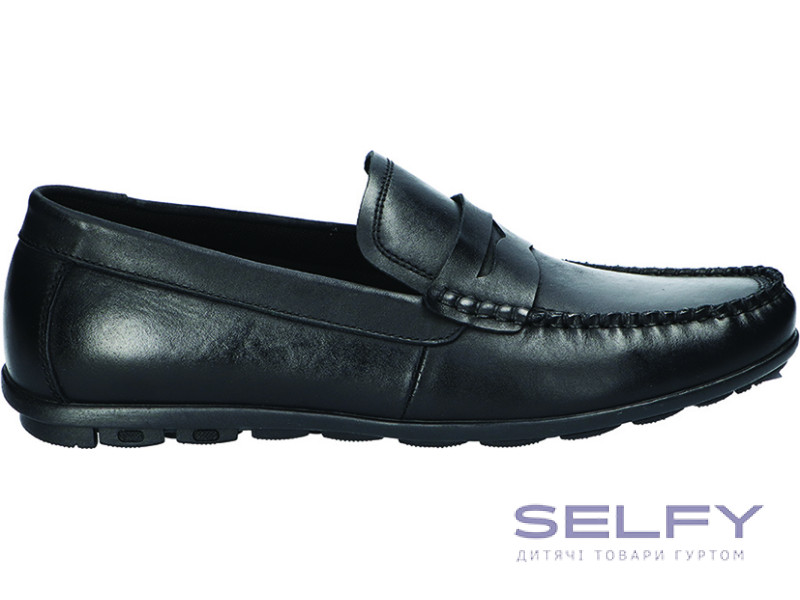 Туфлі ШКІРА American Club CY 193 чорний 41-45, Фото 1