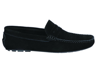 Мокасини ШКІРА American Club CY 116 чорні 42-44