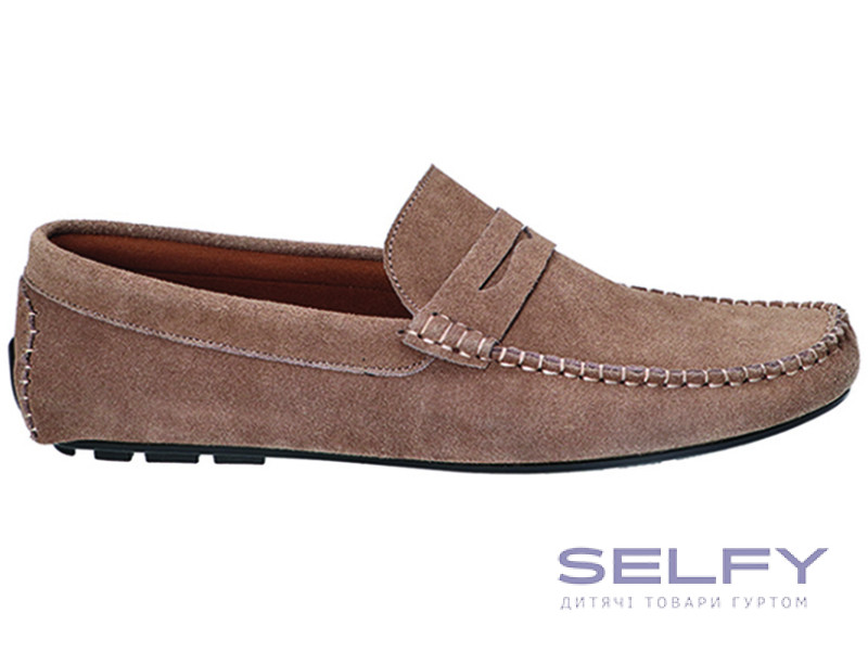 Мокасины КОЖА American Club CY 117 бежевые 42-44, Фото 1