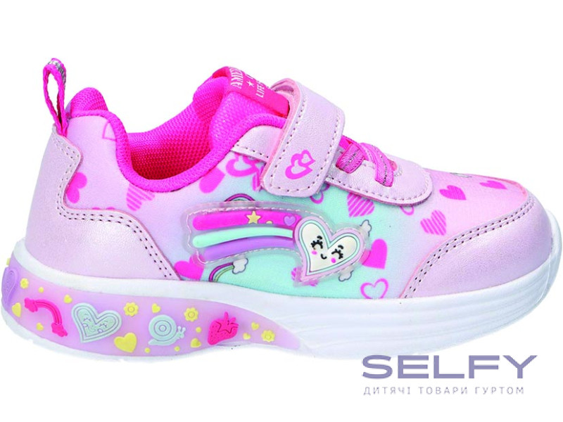 Кроссовки American Club RL 181 розовый 24-28 LED, Фото 1