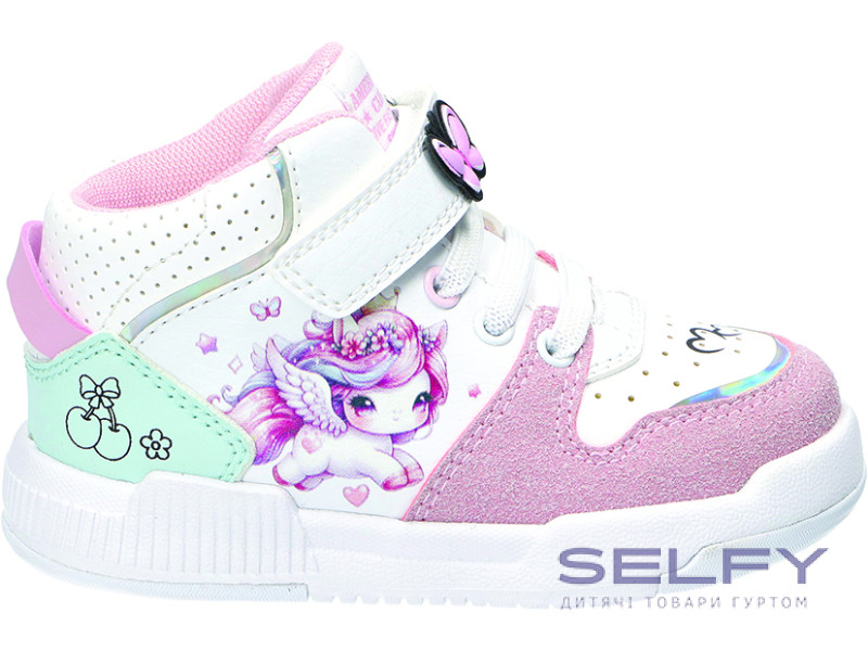 Кроссовки American Club ES 209 бело-розовый 24-28, Фото 1