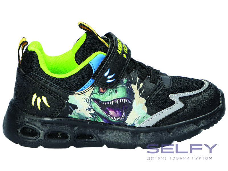 Кроссовки American Club ES 207 черно-желтый 27-31, Фото 1