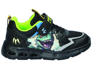 Кросівки American Club ES 207 LED чорно-жовтий 27-31