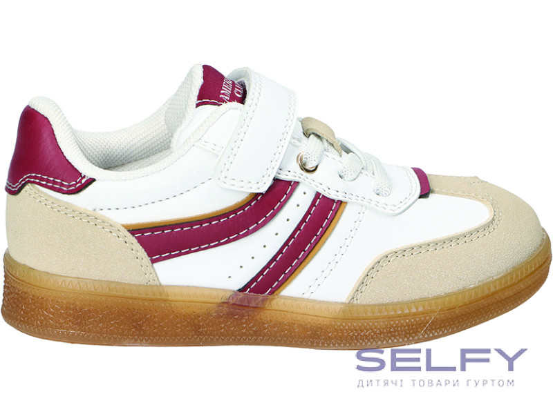 Кроссовки American Club ES 211 бело-бордовый 31-35, Фото 1