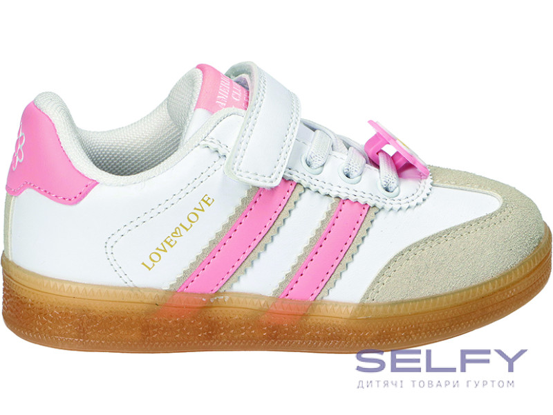 Кроссовки American Club ES 204 бело-розовый 26-30, Фото 1