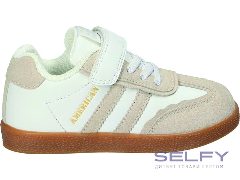 Кроссовки American Club XD 178 бело-бежевый 27-31, Фото 1