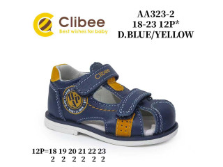 Босоножки детские Clibee AA323-2 blue-yellow 18-23