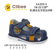 Босоніжки дитячі Clibee AA323-2 blue-yellow 18-23