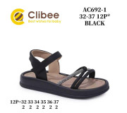 Босоніжки дитячі Clibee AC692-1 black 32-37