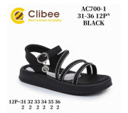 Босоножки детские Clibee AC700-1 black 31-36