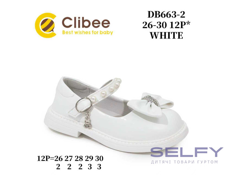 Туфли Clibee DB663-2 white 26-30, Фото 1