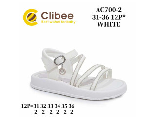 Босоніжки дитячі Clibee AC700-2 white 31-36