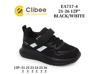 Кросівки дитячі Clibee EA717-4 black-white 21-26