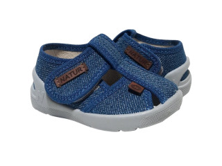 Pitter синий 20-25, серая подошва