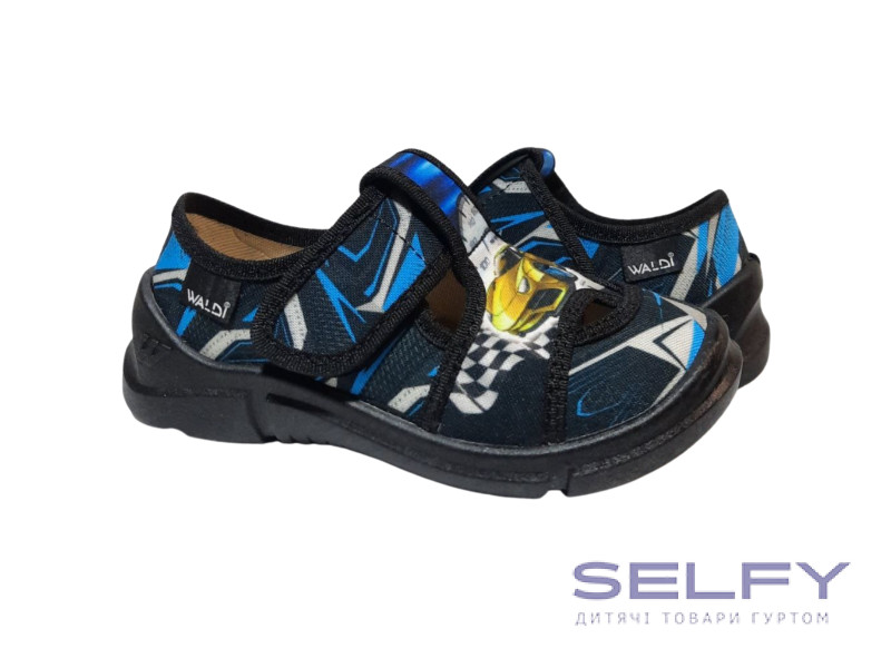 Marco 26-31 чорно-синій, чорна підошва, машина, Фото 1