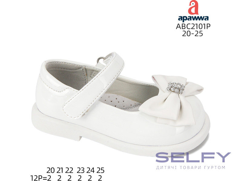 Туфли детские Apawwa ABC2101P white 20-25, Фото 1