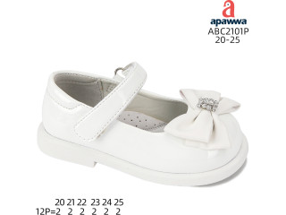 Туфлі дитячі Apawwa ABC2101P white 20-25