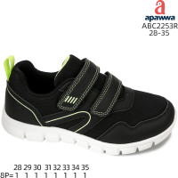 Кроссовки Apawwa ABC2253R black-green 28-35