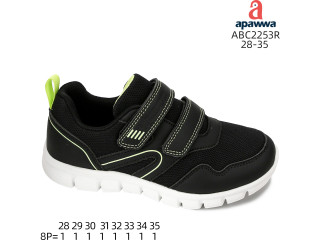 Кроссовки Apawwa ABC2253R black-green 28-35