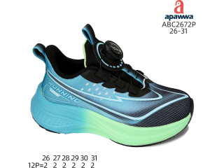 Кроссовки Apawwa ABC2672P black-green 26-31
