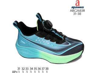 Кроссовки Apawwa ABC2683R black-green 31-38