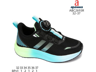 Кроссовки Apawwa ABC2693R black-green 32-37