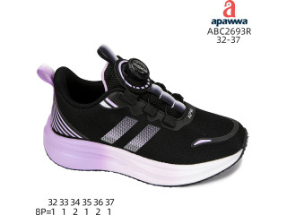 Кросівки Apawwa ABC2693R black-purple 32-37