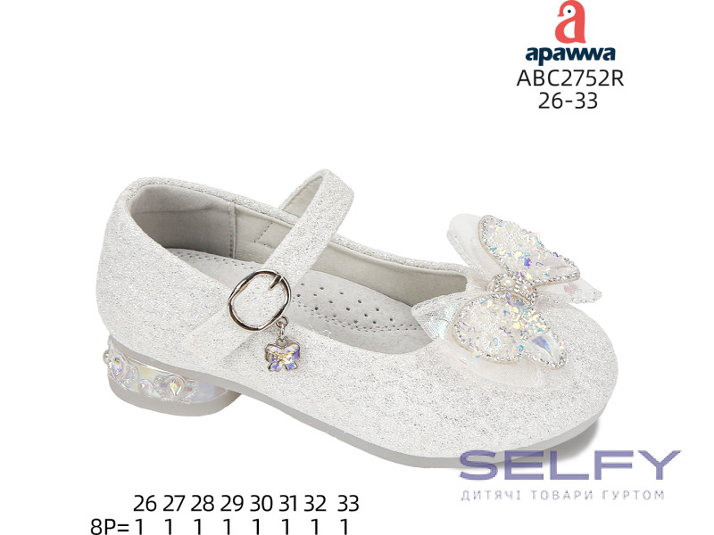 Туфлі дитячі Apawwa ABC2752R white 26-33, Фото 1