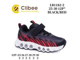 Кросівки дитячі Clibee LB1182-2 black-red 25-30
