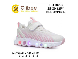 Кросівки дитячі Clibee LB1182-3 beige-pink 25-30