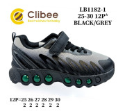 Кросівки дитячі Clibee LB1182-1 black-gray 25-30
