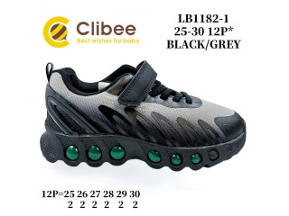 Кросівки дитячі Clibee LB1182-1 black-gray 25-30