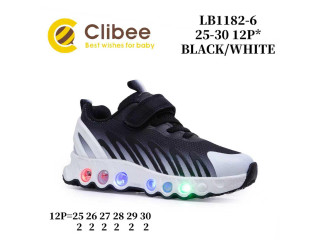 Кроссовки детские Clibee LB1182-6 black-white 25-30
