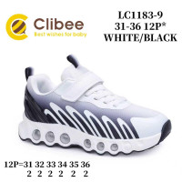 Кросівки дитячі Clibee LC1183-9 white-black 31-36