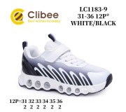 Кросівки дитячі Clibee LC1183-9 white-black 31-36