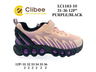 Кроссовки детские Clibee LC1183-10 purple-black 31-36