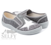 Віка3 30-36 срібна, зірка, сіра підошва по- розмірно