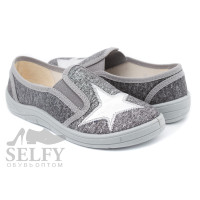 Віка3 30-36 срібна, зірка, сіра підошва по- розмірно