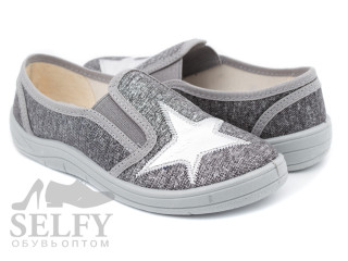 Віка3 30-36 срібна, зірка, сіра підошва по- розмірно