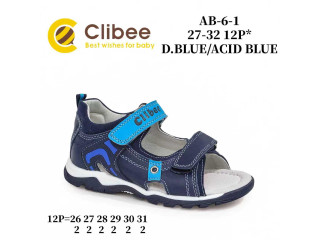 Босоножки детские Clibee AB-6-1 d.blue-a.blue 27-32