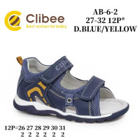 Босоніжки дитячі Clibee AB-6-2 d.blue-yellow 27-32