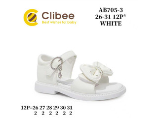 Босоніжки дитячі Clibee AB705-3 white 26-31