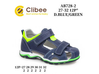 Босоніжки дитячі Clibee AB728-2 d.blue-green 27-32