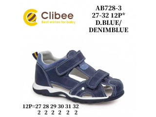 Босоніжки дитячі Clibee AB728-3 d.blue-d.blue 27-32