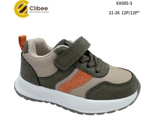 Кроссовки детские Clibee EA505-3 khaki 21-26