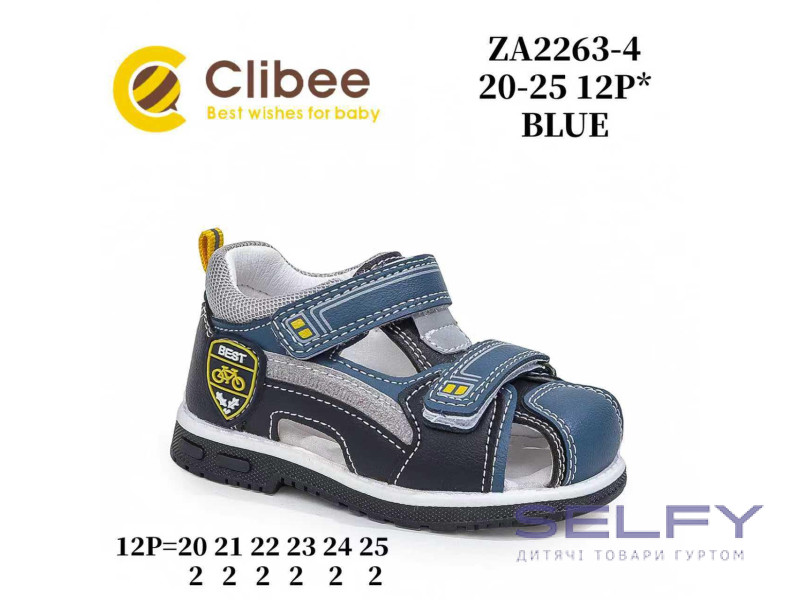 Босоніжки дитячі Clibee ZB2262-3 blye 20-25, Фото 1